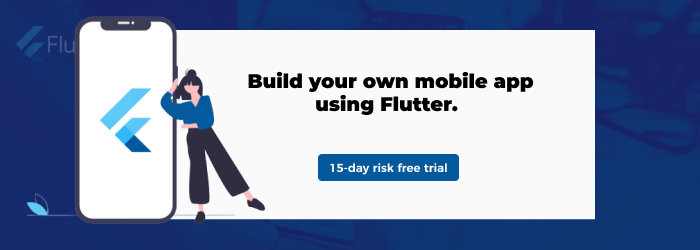 develop mobile app using flutter